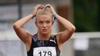 モデルスプリンター・シュミット、選手村でお好み焼き堪能　「食事も美味しい」とご満悦