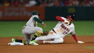 【MLB】快足・大谷翔平号が急停車…　二盗阻止に敵地メディア沸く「勝負のキーだった」