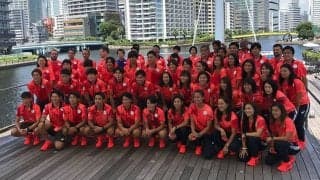 ホッケー日本代表が品川区で五輪結果を報告　「次の五輪につなげたい」