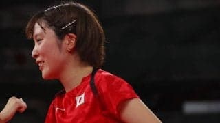 【五輪卓球】日本女子、台湾下しベスト4進出　二夜連続で平野美宇が単複2勝