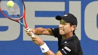 西岡良仁 右足負傷で途中棄権