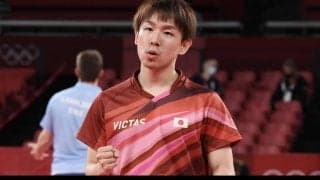 【五輪卓球】卓球日本男子、ベスト4進出　“ファンタジスタ”丹羽孝希がスウェーデンのエースに完勝