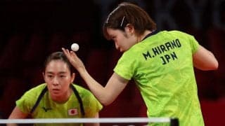 【五輪卓球】石川佳純/平野美宇ペア、今大会3連勝　抜群の安定感で未だ1ゲームも落とさず
