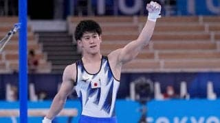 橋本大輝、金メダル直後に感動シーン　日本選手団が感謝の横断幕「運営スタッフの皆様…」