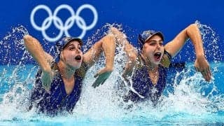 “野球ユニ水着”で登場　ASスペイン組の演技にSNS反響「大谷さん、シンクロになる」