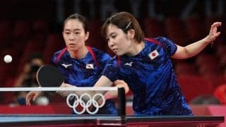 【五輪卓球】石川佳純/平野美宇、好プレー連発も中国ペアに惜敗　女子団体決勝は中国が先取