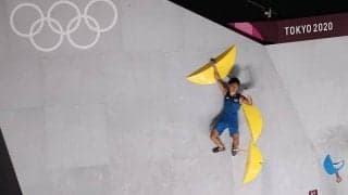 楢崎智亜は1ポイント差で惜しくもメダル届かず4位【スポーツクライミング競技・男子複合】