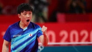 卓球日本男子、銅メダル獲得へ王手　張本智和がエース対決制す＜東京五輪団体戦＞
