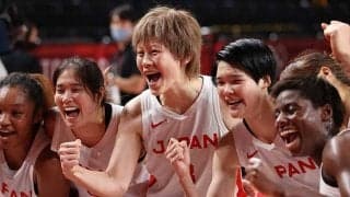 バスケ女子、初のメダル確定の快挙！　準決で86-71フランス撃破、決勝は6連覇中の米国