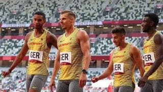 「ジョジョ立ちしてたよね」　400mリレー、ドイツの入場パフォが「キレキレ」と話題