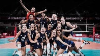 東京2020オリンピック　女子準決勝　アメリカとブラジルが決勝進出