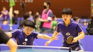 インカレ団体ベスト８、念願のベスト４ならずも成長の糧にー全日本大学総合卓球選手権大会・団体の部