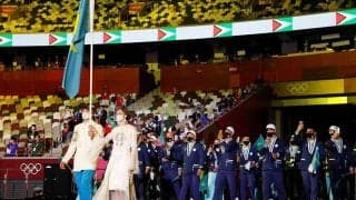 カザフスタン、プリンセス衣装の旗手にネット騒然「絶世の美女」「妖精のお姫様みたい」【東京五輪名珍場面】