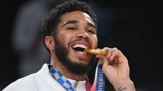 見事に五輪4連覇を達成したアメリカのテイタム「僕らは完璧ではなかった」