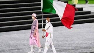 閉会式で話題　イタリア選手団の“日の丸コラボTシャツ”に反響「ピザみたいで好き」
