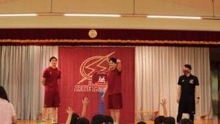 川崎ブレイブサンダースの幼児用バスケゴール寄贈計画第二弾