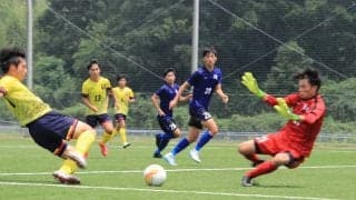 【ソッカー（男子）】 最後までゴールが遠く、初戦で姿消す　アミノバイタルカップ１回戦