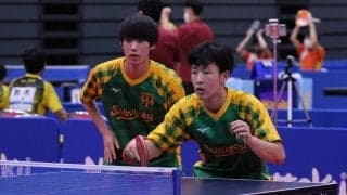 男子学校対抗2回戦、シード校が続々勝利　注目カードは希望が丘に軍配＜卓球・インターハイ＞