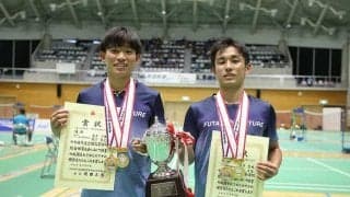 バド男子団体＆複で2冠　ふたば未来学園・武井凛生「パリ五輪は、頭の中にはある」