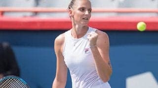 プリスコバ快勝 4強出揃う