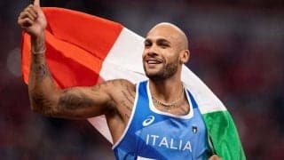 東京五輪で“世界最速の男”になったヤコブスがイタリアサッカー界のチャンピオンと邂逅