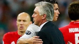 アンチェロッティがC・ロナウド復帰希望報道を完全否定　「契約を考えたことはない」