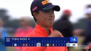 【動画】笹生優花、12番パー5ではグリーン周りからイーグル奪取　4アンダー4位タイとメジャー通算2勝目に向け好発進