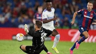 マドリーが壮絶ドロー!　ベイル復帰弾にヴィニシウス2戦連発も終盤に本職GK不在となったレバンテに勝ち切れず…《ラ・リーガ》