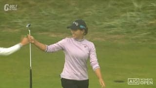 【動画】渋野日向子、出入りの激しいゴルフで34位