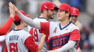 【MLB】大谷翔平、試合前に子供からサイン攻め　丁寧な姿勢に米反響「何て良いヤツ」「宝だ」