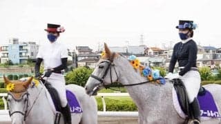 麦わら帽子にひまわり畑！ 可憐なおしゃれが魅力の誘導馬たち