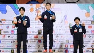 国際大会デビューの安楽宙斗がリードで金！ 川又は銀、抜井は銅【クライミング世界ユース選手権2021】［大会4日目］