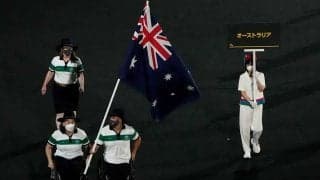 開会式でソメイティ発見　豪選手団と写った舞台裏の1枚に騒然「裏方にいたんかい！」