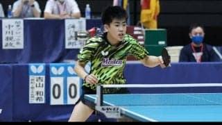 団体優勝の名電から吉山、坂井が準決勝に＜全中男子シングルス準々決勝＞