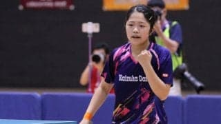 3年・篠原夢空、同校対決制す　2冠懸け1年・張本美和との決勝へ＜全中女子シングルス準決勝＞