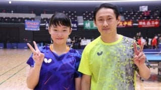 張本美和、中1で全中優勝　兄の五輪試合を「見た甲斐あった」＜全中女子シングルス決勝＞