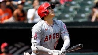【MLB】滞空時間6秒超えの衝撃　大谷翔平、先頭打者41号弾は「ほぼゴルフスイング」