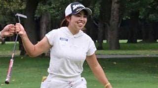 身長150cmで最長コース攻略へ　好ショット連発の20歳山下美夢有「決めたらすぐ打つ」