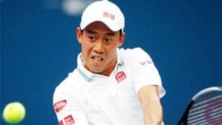 錦織練習 全米はジョコの山