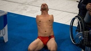 「言葉がない」「心から拍手を」　パラ競泳の練習で撮られた1枚のスタート写真が話題に