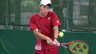またしても届かなかったあと１勝　丹下は慶大の次期エースに完敗で優勝逃す（男子シングルス決勝）