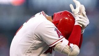 【MLB】大谷翔平、150キロ剛速球を右手首付近に受ける　絶叫＆苦悶の表情に本拠地騒然
