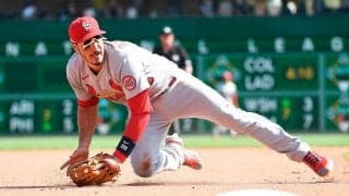 【MLB】「この男は別次元！」　アレナドのダイビング→膝つき鬼肩にファン驚嘆「現実離れ」