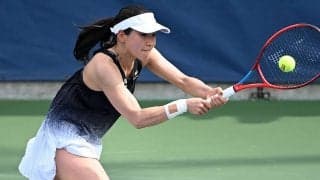 日比野菜緒、3年ぶりのUSオープン初戦突破ならず。コロナから復帰で「プレーできたことがうれしい」