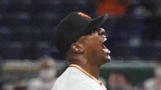 巨人・ビエイラ、外国人新記録の32試合連続無失点　164キロ豪速球で3人斬り