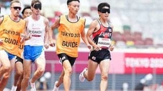 多くの人を惹きつける全盲のランナー唐澤剣也。「数百人いるチーム」で銀メダルをつかんだ