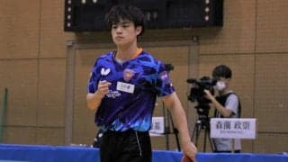 宇田幸矢、10連勝で1位通過　森薗、戸上も代表切符掴む＜卓球・世界選手権日本代表選考会＞