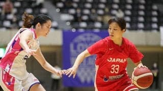 女子日本代表がシャンソン化粧品に辛くも勝利…山本麻衣が4本の3P含む18得点の活躍