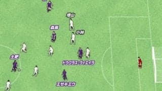 サンフレッチェ広島の見事なゴールシーン。ポジション取りのうまさが優位を生む