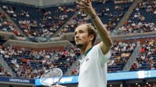 メド 快勝で全米OP8強へ